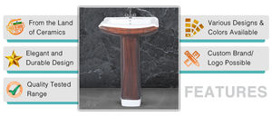 Lavabos de salle de bain ovales monobloc de qualité supérieure, option logo personnalisé, dernières nouveautés en articles sanitaires, vente en gros - Product Image 3