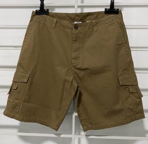 Cotton Spandex Men's Summer Cooling Quick-Dry Anti-Wrinkle Sports Cargo Shorts Breathable Mid-Woven Vintage Style <b>Drawstring</b> - Product Image 1