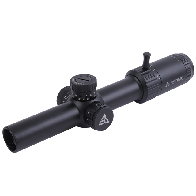 Red Win True 1x 30mm 1/2 Click Value Turret Zero Lock 6 Level Red Illumination Horseshoe Reticle Torero HD 1-6x24 FFP LPVO Scope