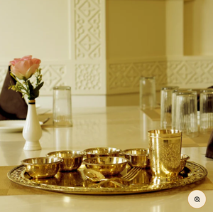 Juego de cena de latón Royal 10Pc Jaali - Product Image 6