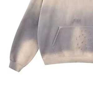 Sudaderas con Lavado Ácido para Hombre, Último Estilo, 100% Algodón, Invierno, Impermeables, Ropa Casual, Diseño de Logotipo Personalizado, MOQ Bajo, Marca Privada - Product Image 2