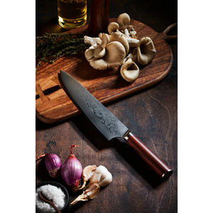 Cuchillo de Chef Personalizado al por Mayor OEM, de la Mejor Calidad, Acero Inoxidable con Mango de Madera, Ligero y Profesional para Uso en la Cocina - Product Image 3