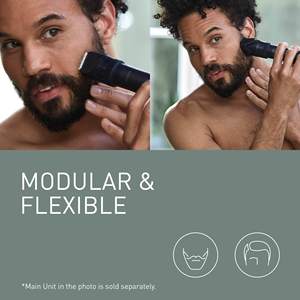 Recortadora de Barba y Cabello Modular con Cuchilla de Acero Inoxidable, a Batería, Resistente al Agua IPX7, Sistema de Cuidado Corporal - Product Image 6