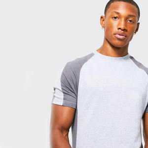 2023 hommes les plus élégants manches raglan couleur grise 100% polyester Muscle Fit t-shirt à vendre à des prix raisonnables - Product Image 5