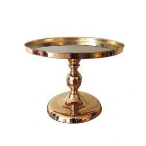 Nouveauté, support à gâteau rond en acier inoxydable de luxe, centre de table de mariage, support à gâteau en métal pour fête du thé - Product Image 4