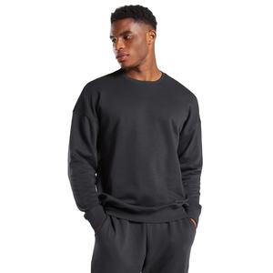 Ensemble de survêtements pour hommes, sweat-shirt léger et durable avec logo personnalisé, jogging d'automne à col rond, motif uni imprimé - Product Image 4