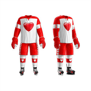 Ensembles d'uniformes de hockey sur glace unisexe de haute qualité fabriqués sur mesure avec équipe emballage personnalisé de haute qualité Service OEM à bas prix - Product Image 4