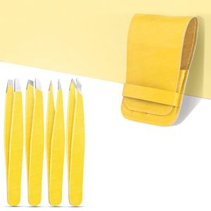 Herramienta DE BELLEZA DE ACERO hecha a mano pinzas resistentes para cejas en todos los colores para depilación y depilación facial ecológica - Product Image 5