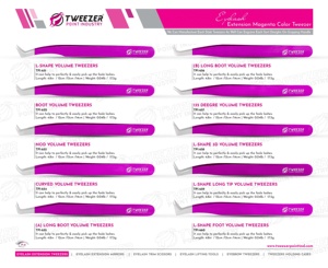 Pinzas para pestañas de calidad profesional, nuevo diseño, ligero, antiestático, probado a mano, Punta puntiaguda, embalaje personalizado - Product Image 6