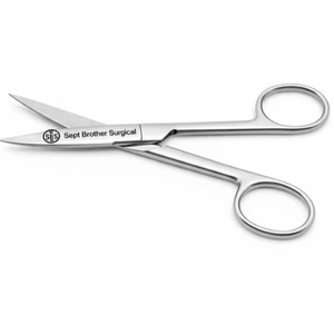 Ciseaux chirurgicaux incurvés en acier inoxydable, ciseaux médicaux pour interventions chirurgicales, Sept Brother Surgical - Product Image 2
