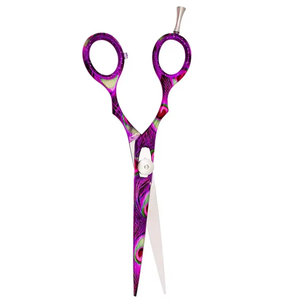 กรรไกรตัดผมมีขอบเหล็กเยอรมัน5.5ออกแบบได้ตามต้องการทนทานเคลือบกระดาษเพื่อความสวยงามตัดผมคม - Product Image 3