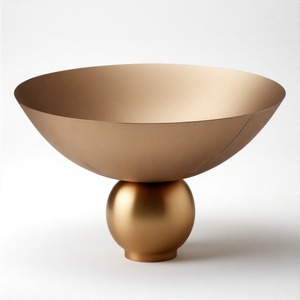 Plat de service PalacePetal La Majesté Impériale Bol de service en émail à feuille d'or royal fabriqué à la main Symbole du luxe et de la grâce intemporels - Product Image 2