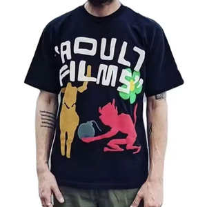 Camiseta Personalizada para Hombre, 230 g/m², Algodón Grueso, Cuello Redondo, Estampado Puff, Camiseta Urbana, Impresión DTG, Camisetas Personalizadas para Hombre - Product Image 3