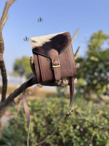 Nuevo Bolso Bandolera de Cuero Auténtico, Elegante Bolso de Mano de Cuero Vacuno con Pelo, de Lujo, Alta Calidad, Multiusos, Estilo Bohemio - Product Image 5