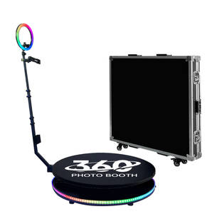 Cabina de Fotos 360° con Baterías Adicionales, Luces de Fotografía, Control Remoto, Cámara Giratoria Automática de 360° (Vidrio de 40 Pulgadas) - Product Image 1