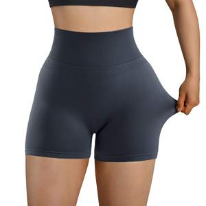 Shorts de Yoga para Mujer, Cintura Alta, Sin Costuras, Antibacterianos, Transpirables, Leggings para Ejercicio, Ropa Deportiva, Material Reciclado - Product Image 4