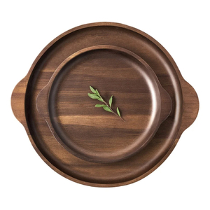 Bandejas redondas de madera al mejor precio para uso comercial y doméstico, listas para enviar, regalo de negocios - Product Image 6