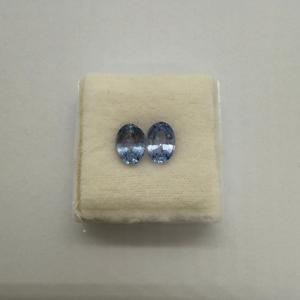 Pierre précieuse en vrac de saphir bleu naturel hautement poli 1.92 carats de forme ovale lisse pour la fabrication de bijoux fins - Product Image 4