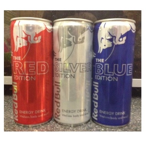 Bebida Energética Red Bull Edición Especial Roja, Azul, Plateada y Amarilla, Suministro al por Mayor - Product Image 1