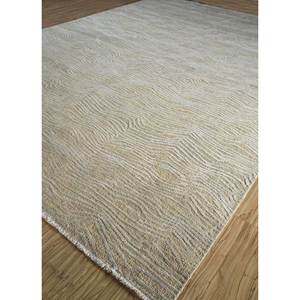 พรมขนสัตว์ผสมไหมถักมือสีเบจน้ำตาลลายนามธรรมสำหรับห้องนั่งเล่นรูปทรงสี่เหลี่ยมผืนผ้าสำหรับทางเดิน PKWS-490 - Product Image 2