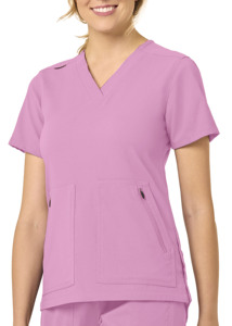 Personnalisable coupe ajustée unisexe de haute qualité à manches courtes infirmière vêtements de travail haut à la mode conception gommages médicaux pour l'hôpital - Product Image 2