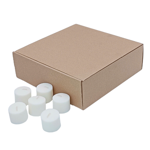 Bougies votives en cire de palme de haute qualité temps de combustion de 8 heures décor à la maison personnalisé fabriqué au Vietnam pour les fêtes de mariage et du nouvel an - Product Image 1