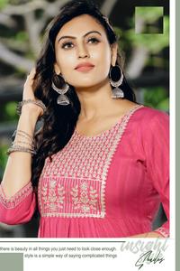 คอลเลกชันการตัดเย็บผ้าเรยอนปักลายแฟนซีจาก Kurtis naira - Product Image 2