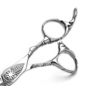 Ciseaux de coiffeur de haute qualité sur mesure manche en céramique meilleur outil de coiffure fournitures de Salon finition polonaise tranchante - Product Image 5