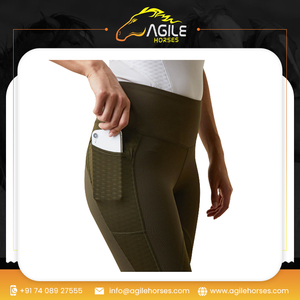 เสื้อผ้าขี่ม้าแบบปรับแต่งได้กางเกงเลกกิ้งผ้ายืดทุกทางกางเกงรัดรูปสำหรับขี่ม้า - Product Image 6