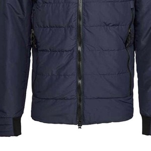 Blouson d'hiver matelassé pour homme, style urbain, avec capuche en toile, manches longues, imperméable, coupe-vent, en polyester durable - Product Image 4