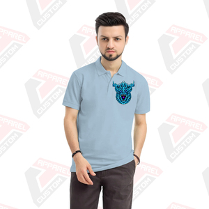 เสื้อโปโลผู้ชายแบบพรีเมี่ยมใส่สบายและมีสไตล์พร้อมผ้ายีนส์ผ้าลูกฟูกที่เป็นมิตรกับสิ่งแวดล้อมสำหรับฤดูร้อน - Product Image 5