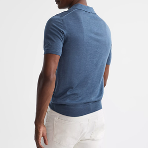 Vente en gros de polos personnalisés pour hommes 100 coton Polo uni de haute qualité à revers de golf pour hommes de sport Chemise décontractée pour hommes - Product Image 5