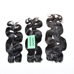 Extensiones de cabello humano virgen Remy 100%, extensiones de un solo estiramiento, trama Genius de un donante, mechones de ondas largas, cabello humano brasileño - Product Image 6
