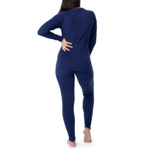 Conjunto de capa base térmica para mujer, camisas y pantalones de compresión de manga larga, Calzoncillos largos de compresión de entrenamiento con estampado personalizado para mujer - Product Image 2