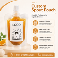 Pochettes souples à bec verseur recyclables de qualité alimentaire 50ml 100ml 200ml pour l'emballage de boissons liquides et d'eau