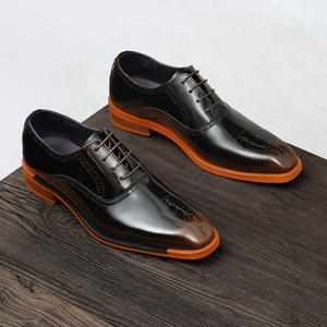 รองเท้าหนังวัวแท้แบบอ็อกซ์ฟอร์ด พร้อมส้นรองรับแรงกระแทกและดีไซน์กันลื่น รองเท้าหนังสำหรับสุภาพบุรุษ - Product Image 3