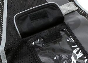 100% Polyester vestes vêtements de travail haute visibilité haute visibilité gilets de sécurité veste de sécurité couleur noire Logo personnalisé gilet de travail pour hommes - Product Image 3