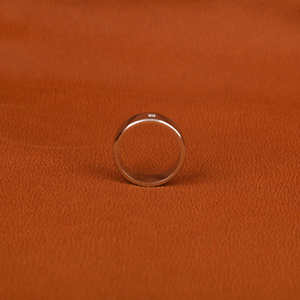 14kt oro blanco estilo clásico corte princesa solo laboratorio cultivado diamante boda banda personalizada de moda para mujeres anillos de moda - Product Image 4