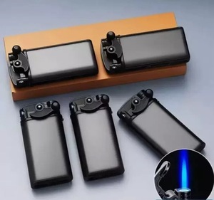 Encendedor de Cigarros Recargable de Butano, Estilo Teléfono Vintage, con Brazo Oscilante, Resistente al Viento, de Metal Grueso, con Logotipo Personalizado - Product Image 1