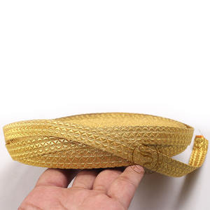Ribete de Trenza Dorada Estrecha con Patrón Chevron para Uniformes Marítimos |   Ribete Dorado de Encaje para Uniformes Ceremoniales - Product Image 6