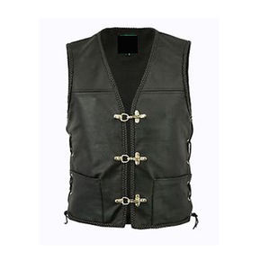 Top Premium Quality Custom Made Blank Customized Leather Vest, Vintage Colorful Leather Hot Sale Custom Made Leather Vest Men - Product Image 4