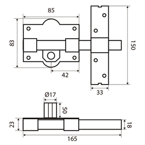 Cerradura Fac 301-l/ 80-n - Product Image 2