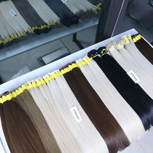 <b>Top</b> Selling Bulk Hair Extensions Vietnamese virgin hair Double Drown 100grams Light Colors 26 inches - Product Image 1