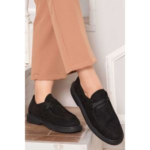 Zapatos Clásicos Negros Estilo Mocasín con Cordones - Product Image 3