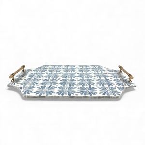 Plateau en nacre écologique avec poignée, plateau de service naturel, plateau en coquille pour un usage quotidien, fabriqué directement au Vietnam - Product Image 2