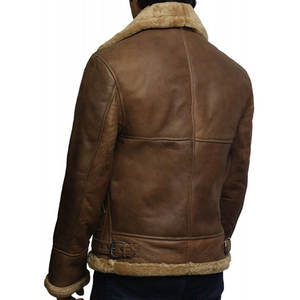 Chaqueta de cuero de moda de alta calidad para hombre, chaqueta de cuero de diseño personalizado de invierno para hombre - Product Image 6