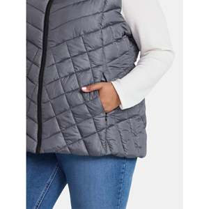 เสื้อแขนกุดบุนวมสำหรับผู้หญิง, เสื้อแขนกุดแฟชั่นน้ำหนักเบาใส่กลางแจ้ง - Product Image 6