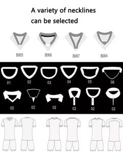 Kit d'uniformes de sport personnalisés unisexes OEM professionnels, ensemble de football pour hommes avec col en V et logo personnalisé - Product Image 5