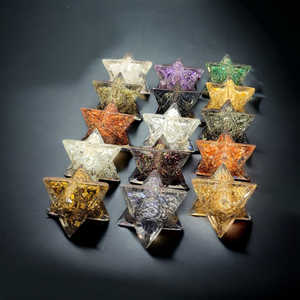 หินอัญมณีบำบัดทางจิตวิญญาณรูปดาวคริสตัล7ชิ้น - Product Image 3