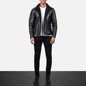Chaqueta de Cuero Clásica para Hombre 2025, Prenda Exterior de Cuero Genuino Personalizada, Estilo Motero, Moda Urbana, Chaqueta al por Mayor para Hombre - Product Image 4